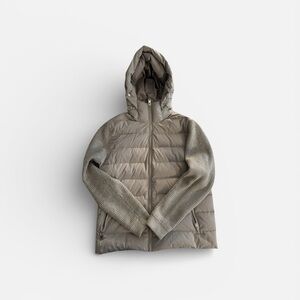 Reiss Gray Knit Detail Jacket